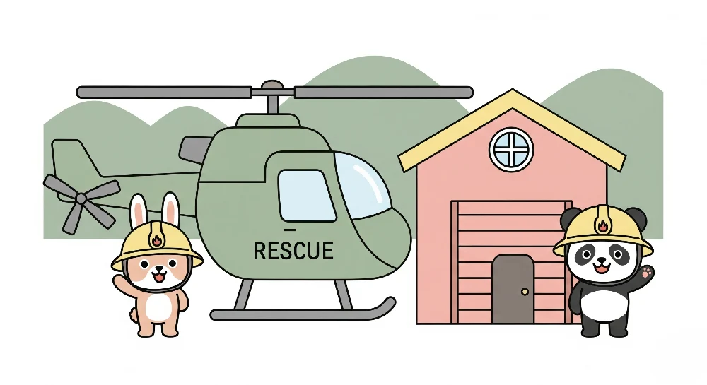 Papel de parede crianç | Aventura de resgate com animais