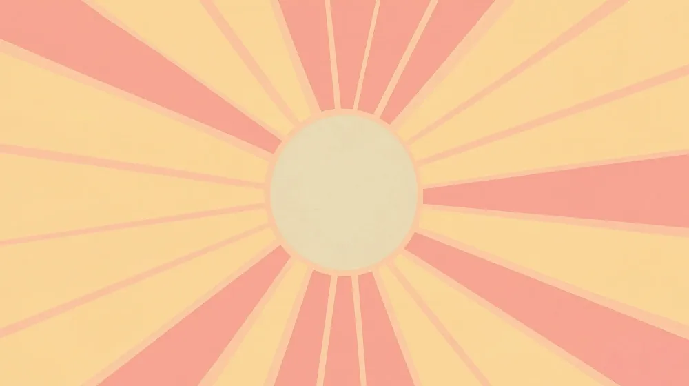 Papel de parede crianç | Retro raios de sol