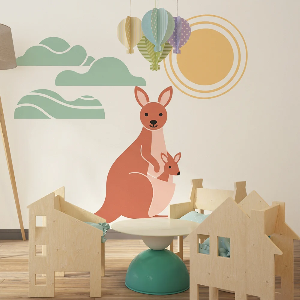 Papel de parede quarto bebê | Милите кенгурута под слънчевия лъч