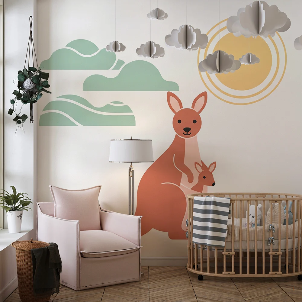Papel de parede quarto bebê | Милите кенгурута под слънчевия лъч