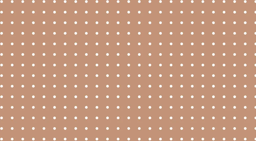 Papel de parede quarto bebê | Bolinhas brancas em fundo terracota