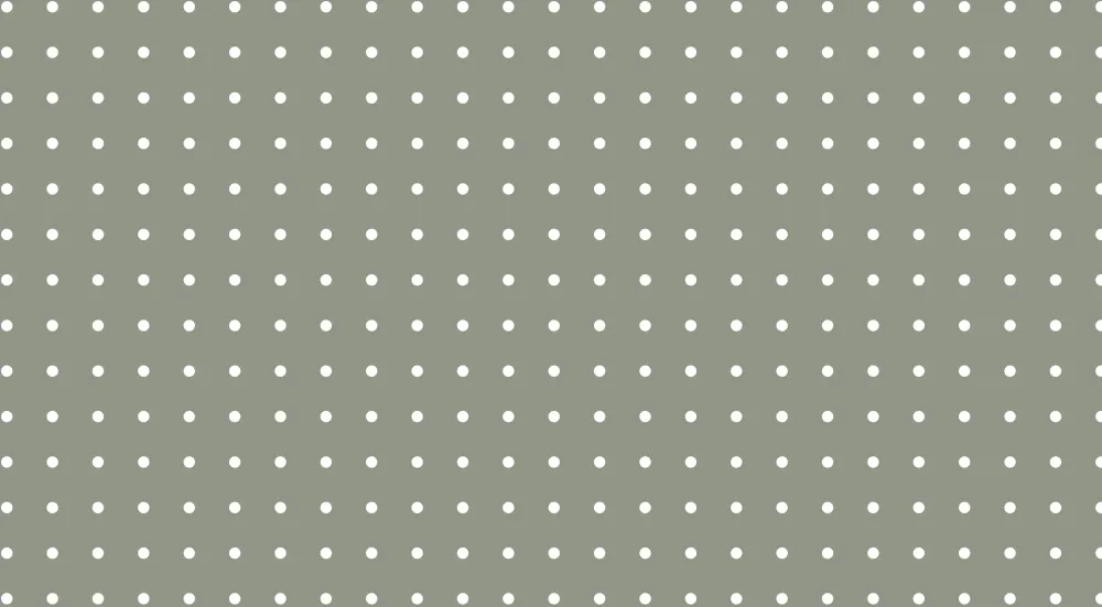 Papel de parede quarto bebê | Brancas bolinhas em fundo verde caqui