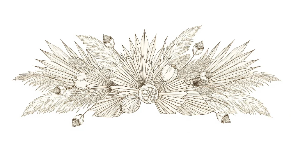 Papel de parede quarto bebê | Delicada folhagem e padrões florais em linha clara