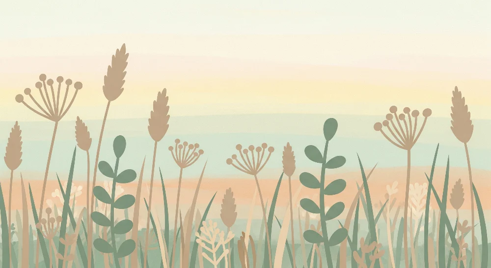 Papel de parede quarto bebê | Delicadeza dos campos floridos