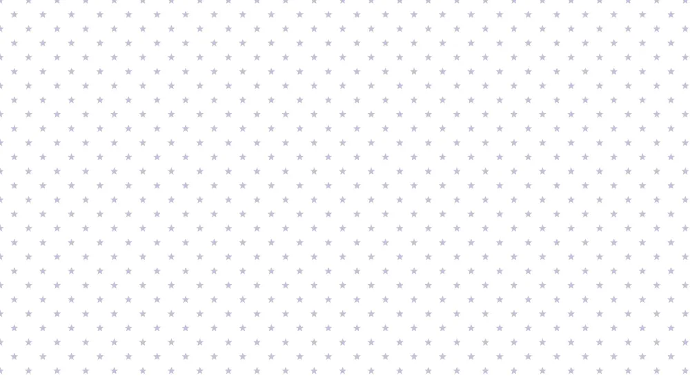 Papel de parede quarto bebê | Estrelas delicadas em fundo branco