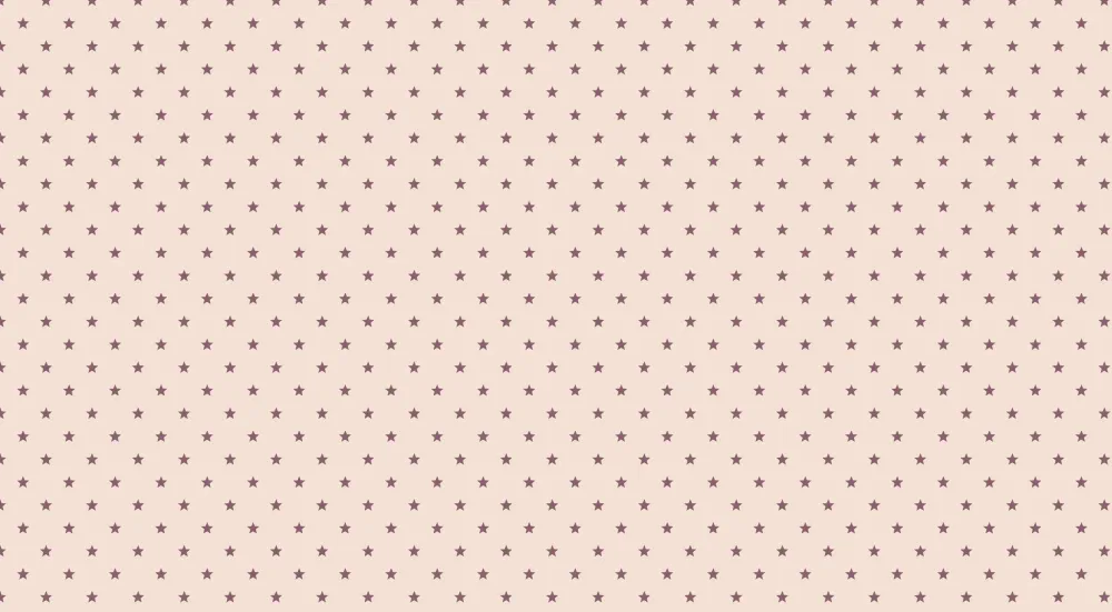 Papel de parede quarto bebê | Estrelas roxas em fundo rosa em pó