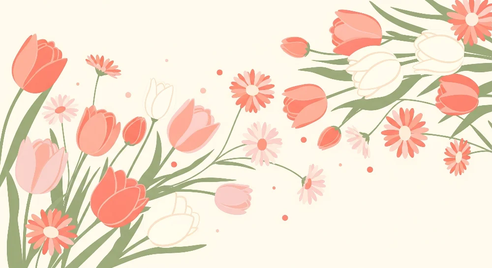 Papel de parede quarto bebê | Flores suaves e delicadas em tons pastel