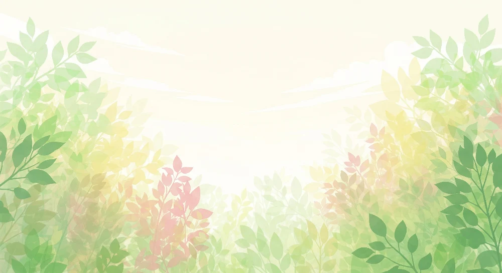 Papel de parede quarto bebê | Folhas suaves e tons pastel para um ambiente tranquilo