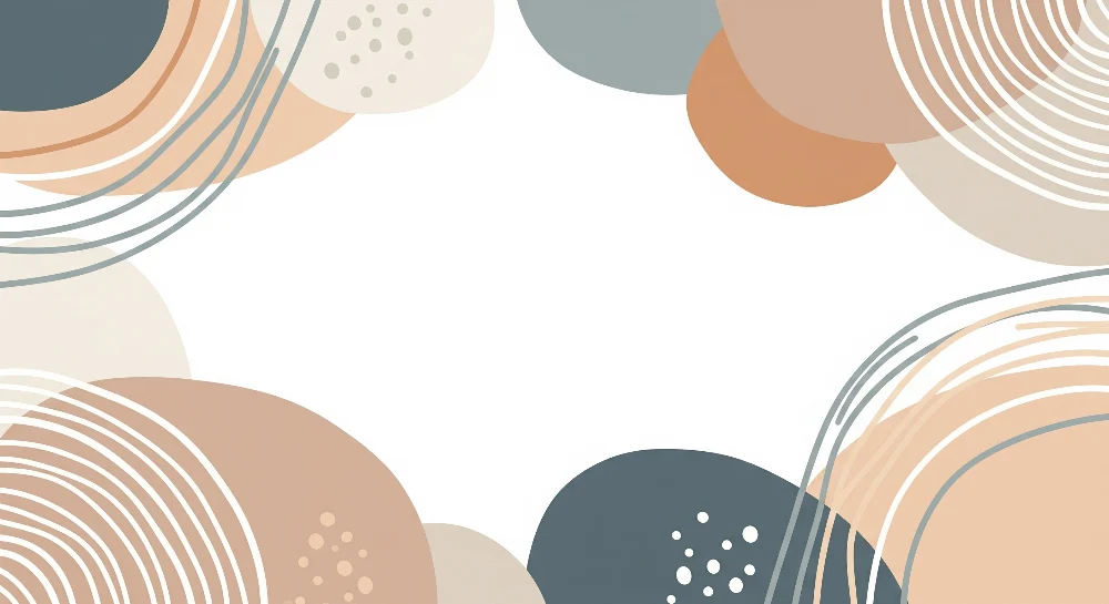 Papel de parede quarto bebê | Formas abstratas e cores suaves para um ambiente calmante