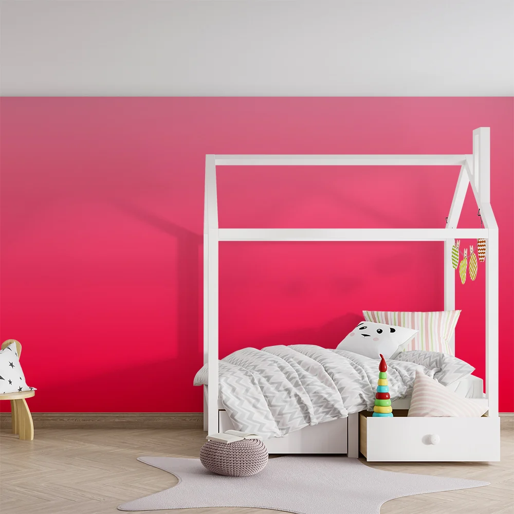 Papel de parede quarto bebê | Rosa suave degradê