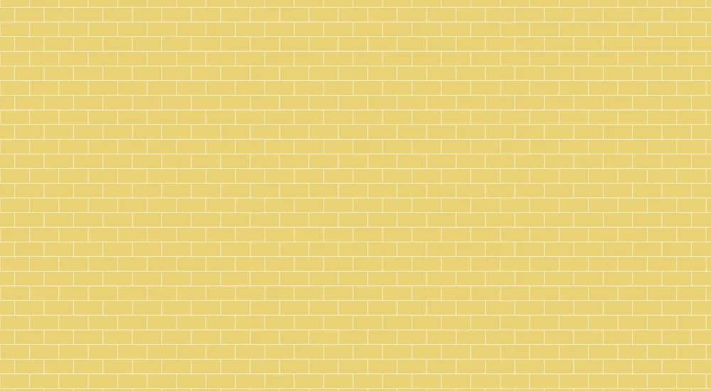 Papel de parede quarto bebê | Yellow brick wall warm atmosphere