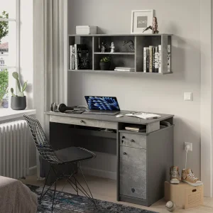 Бюро «Space Gray» с чекмеджета, размер 121x75x57см