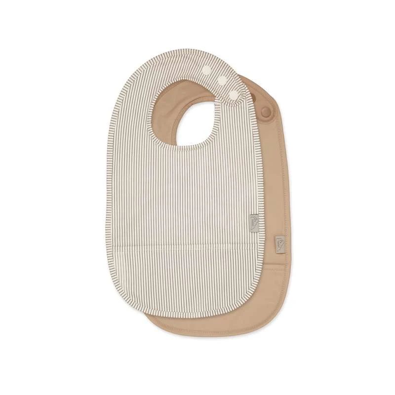 <tc>Cam Cam copenhagen</tc> Bibs Pocket - 2-Pack - Classic Stripes Camel