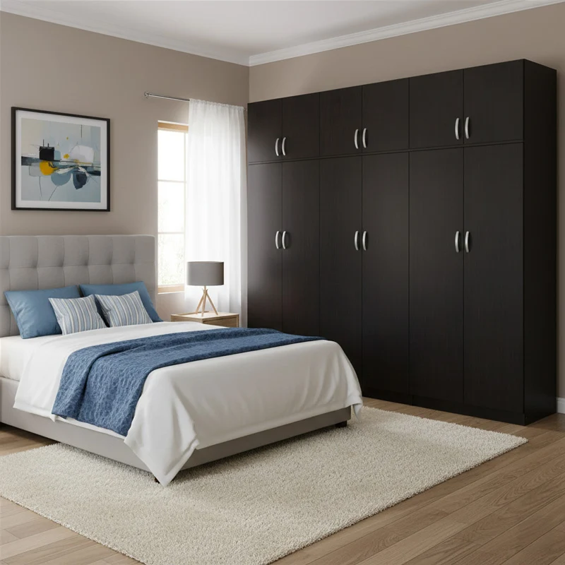 Гардероб с шест врати с надстройка Аthos венге 240x42x240см