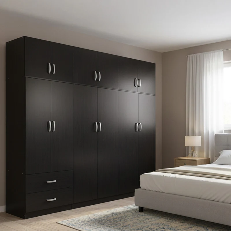 Гардероб с шест врати и надстройка Аthos венге 240x42x240см